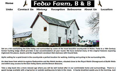Fedw Farm B&B  - Designed and Hosted by Weboriel, click here to view more information