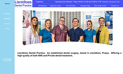 Llanidloes Dental Practice - Designed and Hosted by Weboriel, click here to view more information